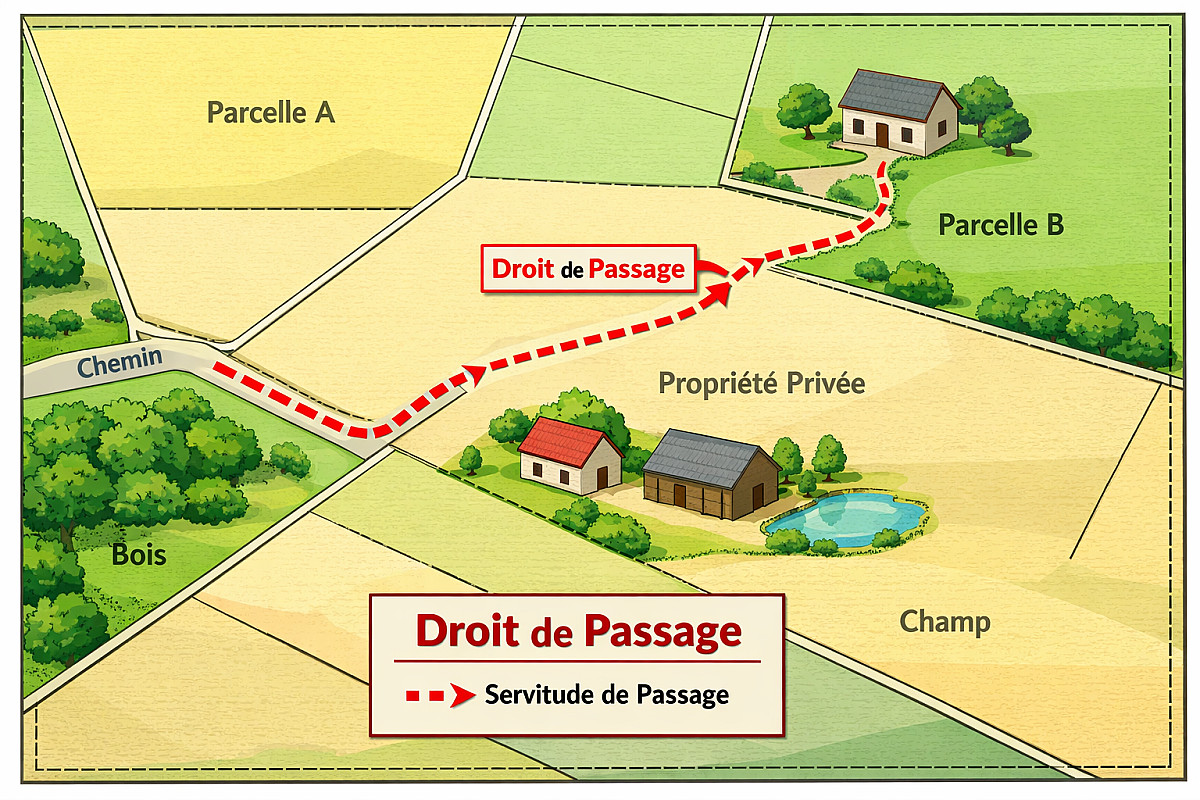 Landlocked Property - Rights of Way in France