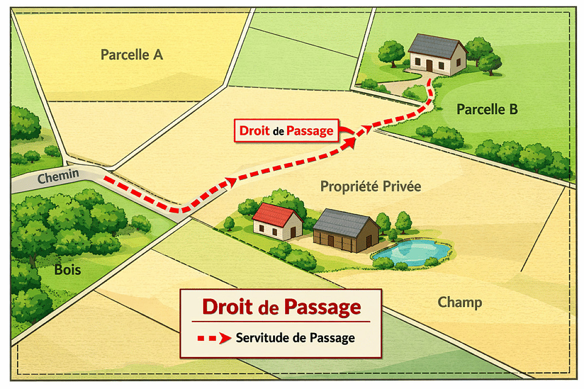 Landlocked Property - Rights of Way in France