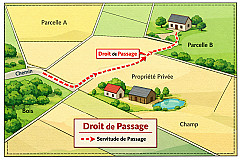 Landlocked Property - Rights of Way in France