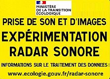 Noise Radars in Seven Departments